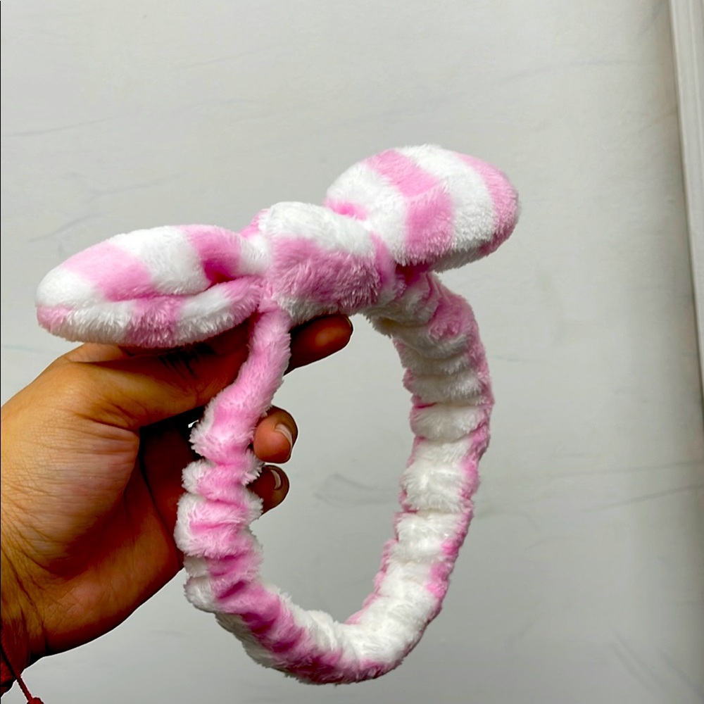 Pink and White Kids Headband